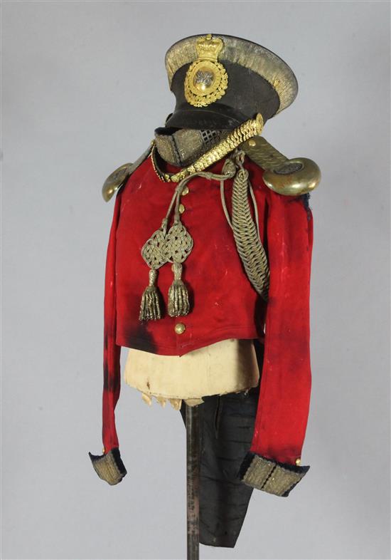 A rare Honourable Corps of Gentlemen-at-Arms officers coatee and shako, c.1840,